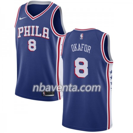 Camiseta Hombre Philadelphia 76ers Jahlil Okafor 8 Nike 2017-18 Azul Swingman Camiseta Hombre Philadelphia 76ers Jahlil Okafor 8 Nike 2017-18 Azul Swingman